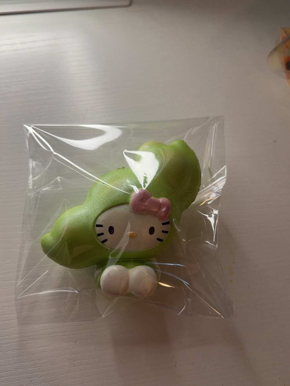 Authentic Hello Kitty Pea Pod Squishy (Fruit & Veggies Collection) | Licensed!